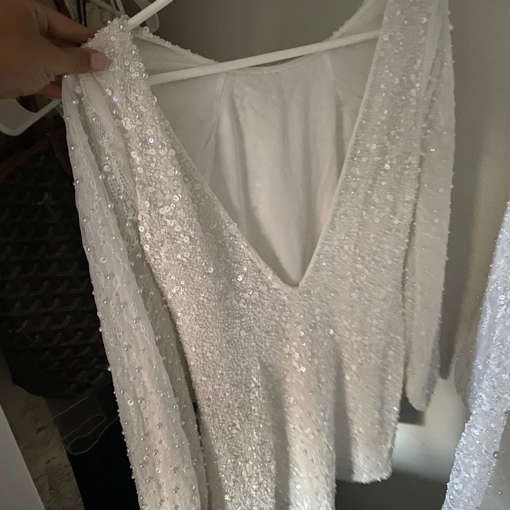 BHLDN Forever That Girl Kanelle Dress
Beaded Pearl Sequin Bridal - Picture 7 of 10